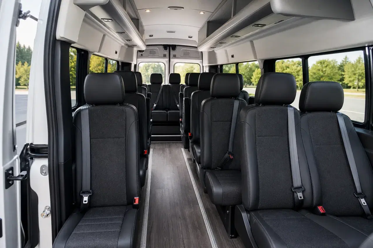 Minibus interior